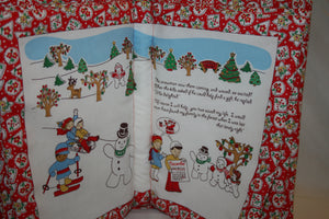 Story Book Christmas Children's Quilted Cloth Book