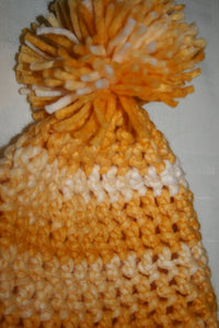 Crochet Hat in Yellows